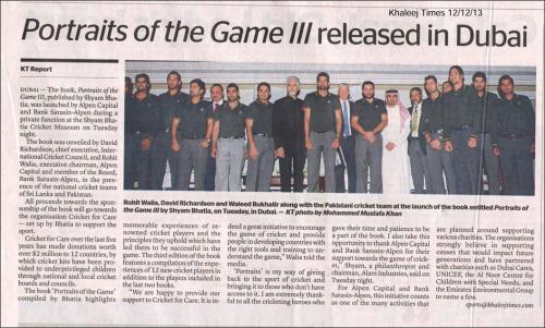 Portraits of the Game III by Shyam Bhatia